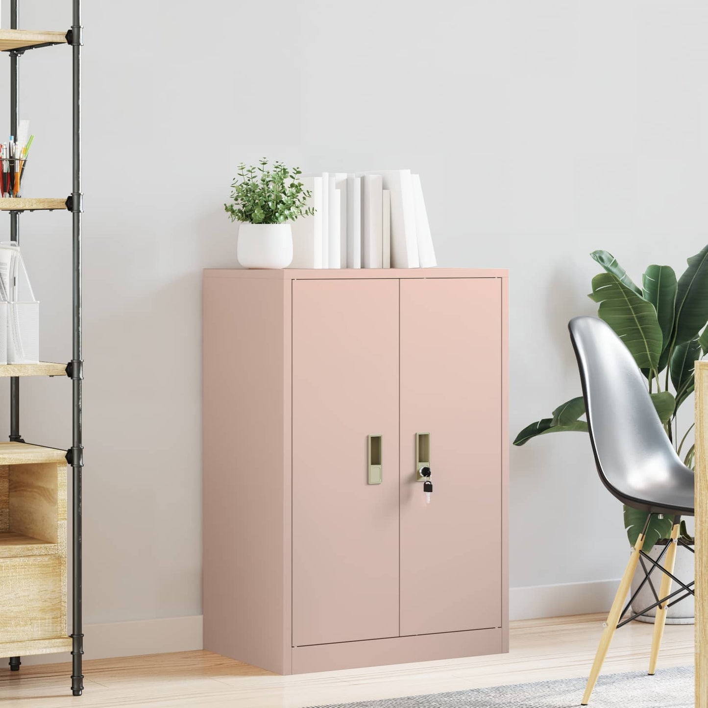 Opbergkast Roze 60 x 40 x 90 cm Staal is nu te koop bij PeponiXL, paradijselijk wonen!