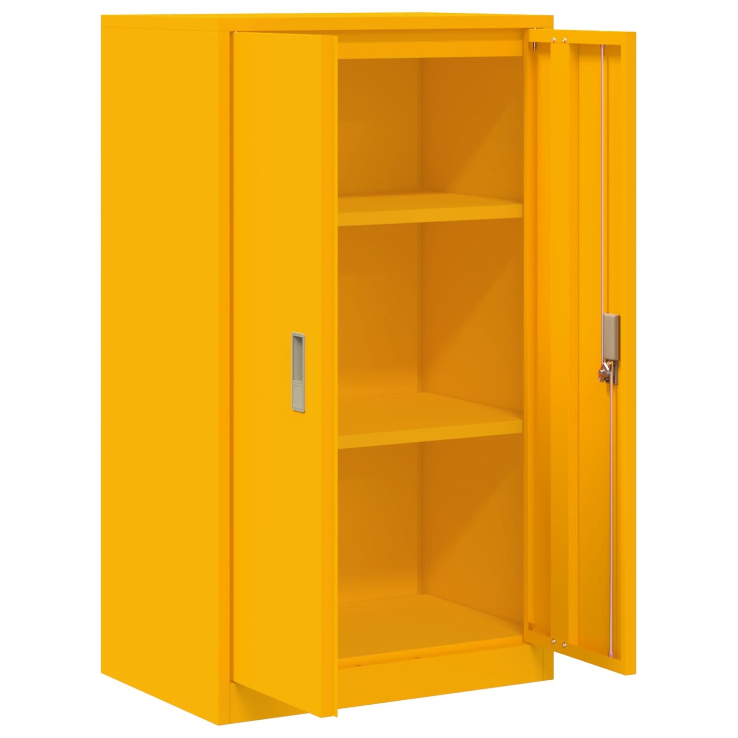Opbergkast Mosterdgeel 60 x 40 x 105 cm Staal is nu te koop bij PeponiXL, paradijselijk wonen!