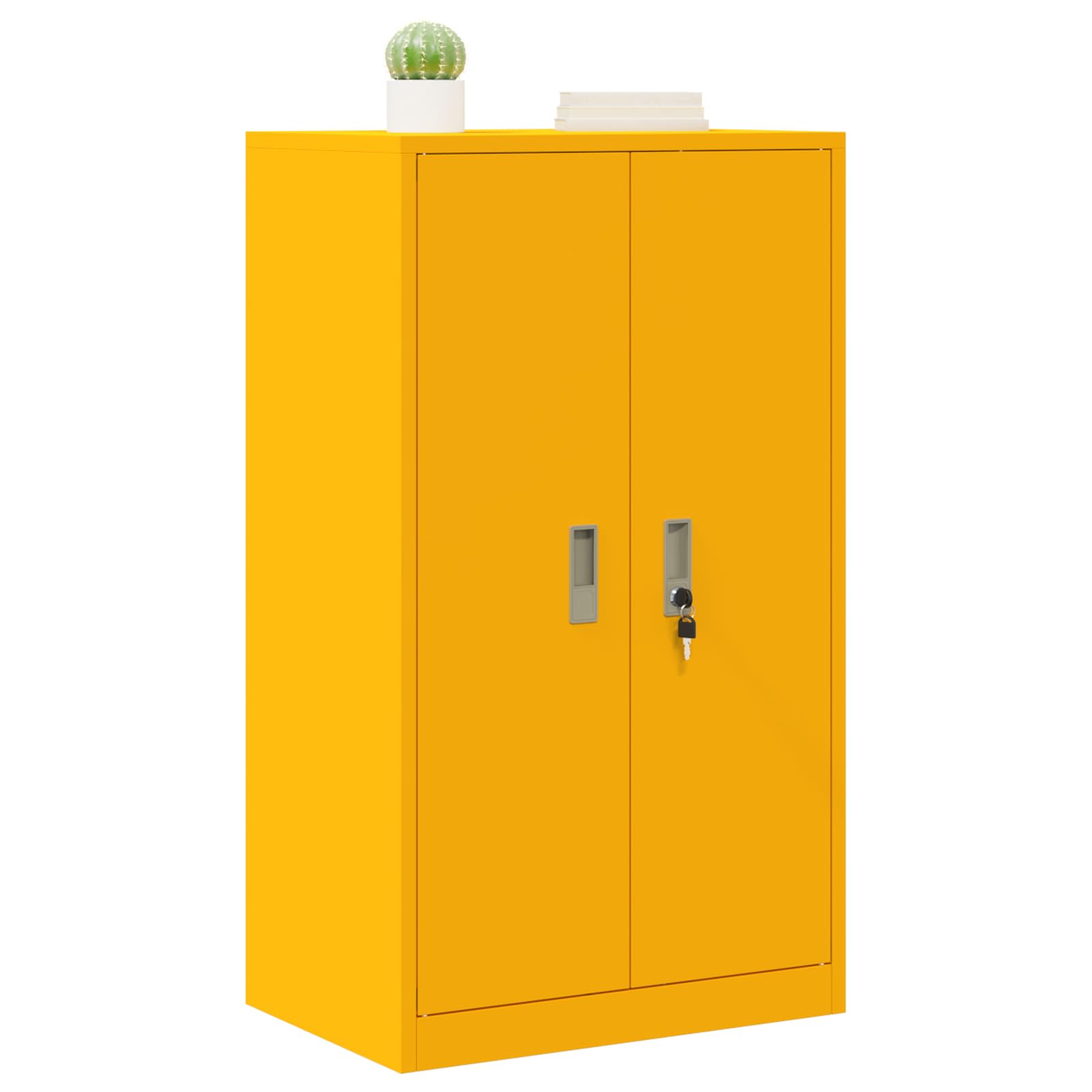 Opbergkast Mosterdgeel 60 x 40 x 105 cm Staal is nu te koop bij PeponiXL, paradijselijk wonen!