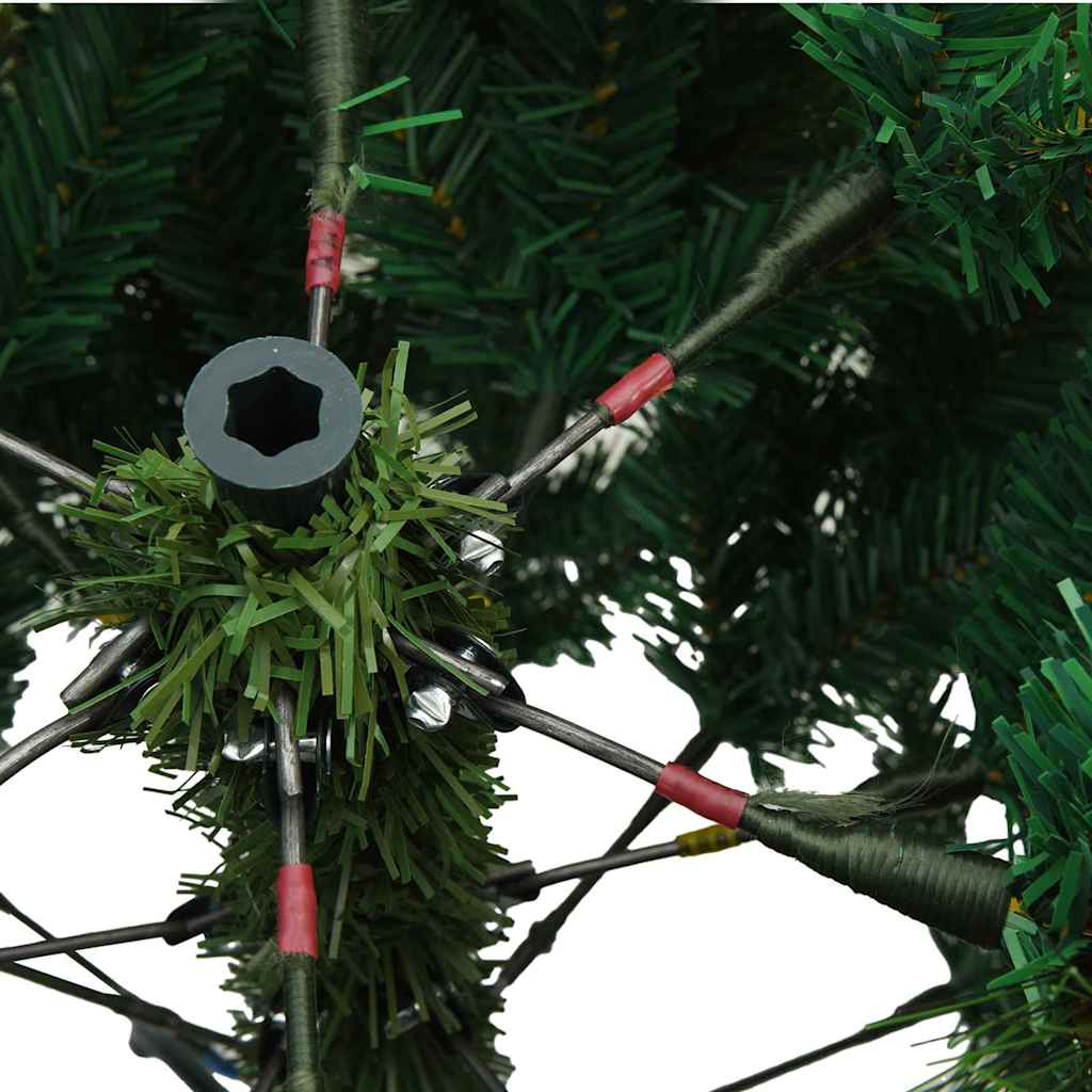 Kunst Kerstboom met Geveerde Takken, Sneeuw Bedekt Groen 210 cm is nu te koop bij PeponiXL, paradijselijk wonen!