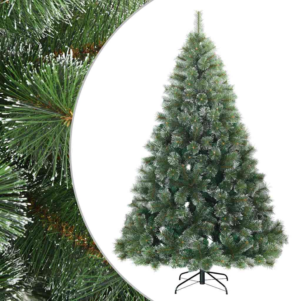 Kunst Kerstboom met Geveerde Takken, Sneeuw Bedekt Groen 210 cm is nu te koop bij PeponiXL, paradijselijk wonen!