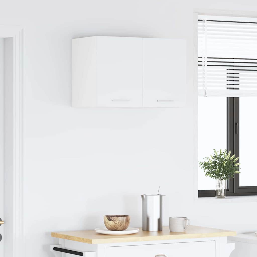 Hangkast met opslag 2 pcs Wit 30 x 31 x 40 cm Bewerkt hout is nu te koop bij PeponiXL, paradijselijk wonen!