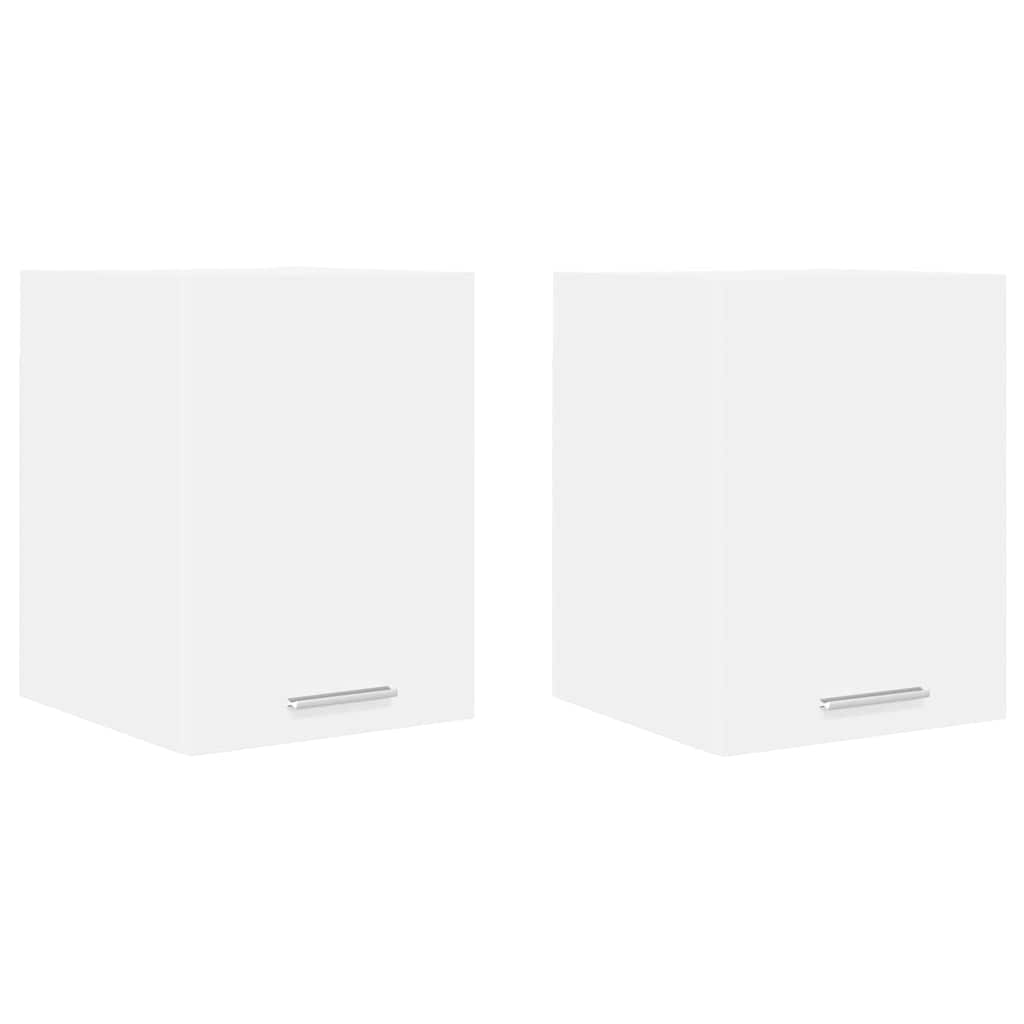 Hangkast met opslag 2 pcs Wit 30 x 31 x 40 cm Bewerkt hout is nu te koop bij PeponiXL, paradijselijk wonen!