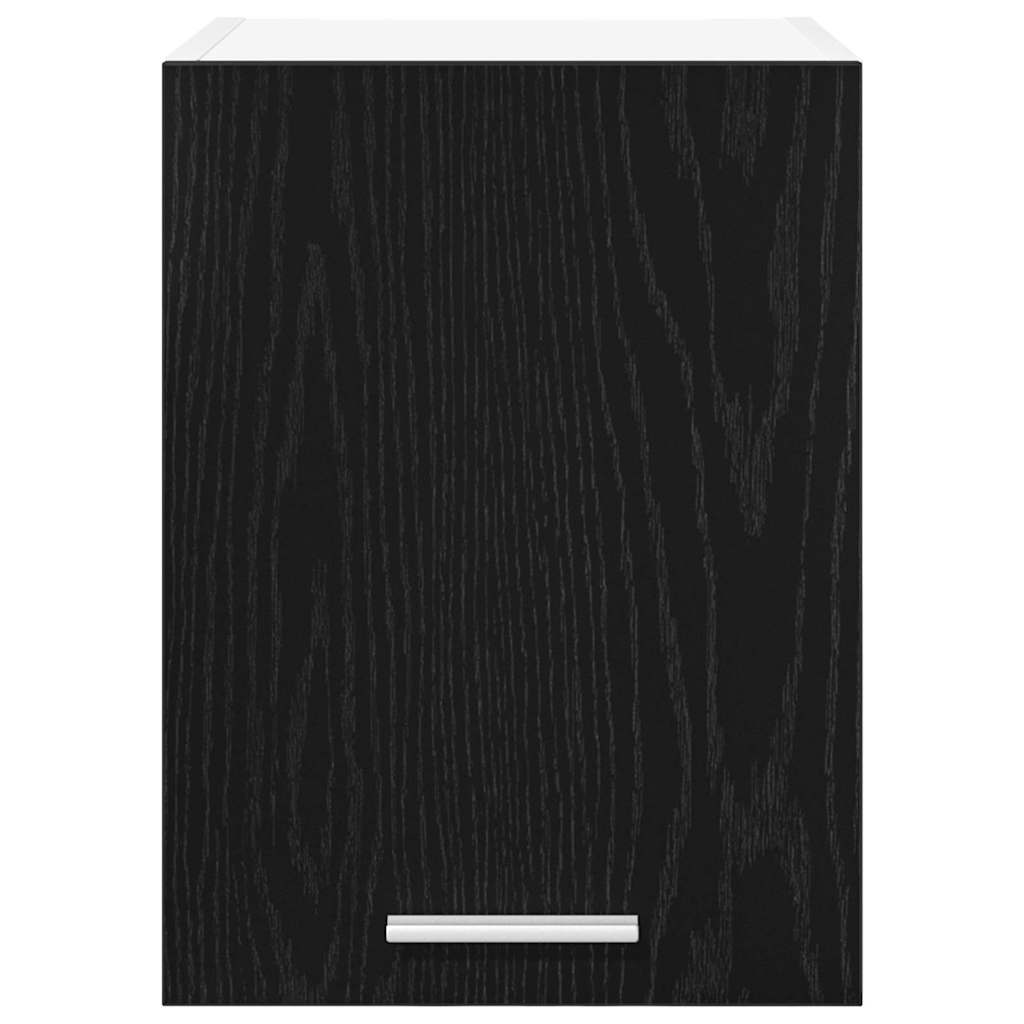 Hangkast 2 pcs Zwarte Eik en Wit 30 x 31 x 40 cm Bewerkt hout is nu te koop bij PeponiXL, paradijselijk wonen!