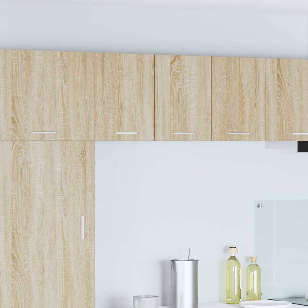 Hangkast Riga 2 pcs Sonoma Eik en Wit 30 x 31 x 40 cm is nu te koop bij PeponiXL, paradijselijk wonen!