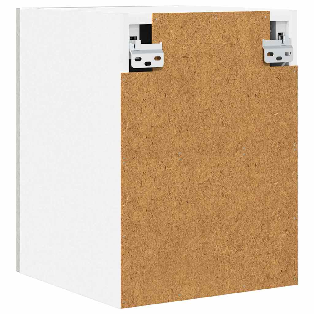 Hangkast 2 pcs Beton Grijs en Wit 30 x 31 x 40 cm Bewerkt hout is nu te koop bij PeponiXL, paradijselijk wonen!