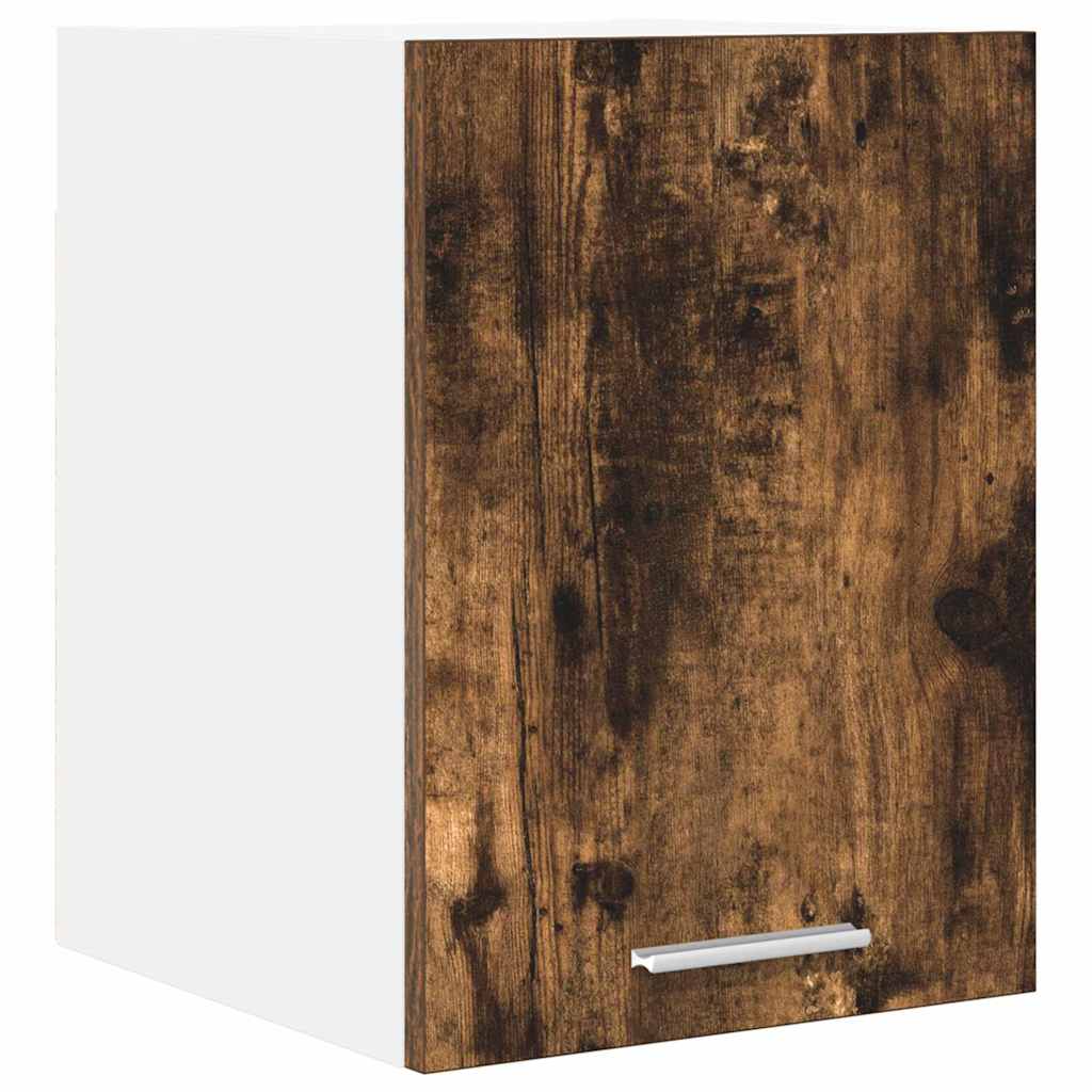 Hangkast Gerookte Eik en Wit 30 x 31 x 40 cm Bewerkt hout is nu te koop bij PeponiXL, paradijselijk wonen!