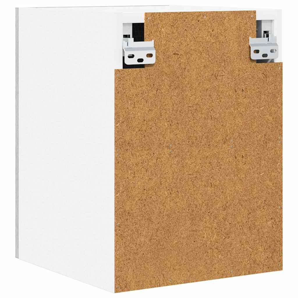 Hangkast Grijs Sonoma en Wit 30 x 31 x 40 cm Bewerkt hout is nu te koop bij PeponiXL, paradijselijk wonen!