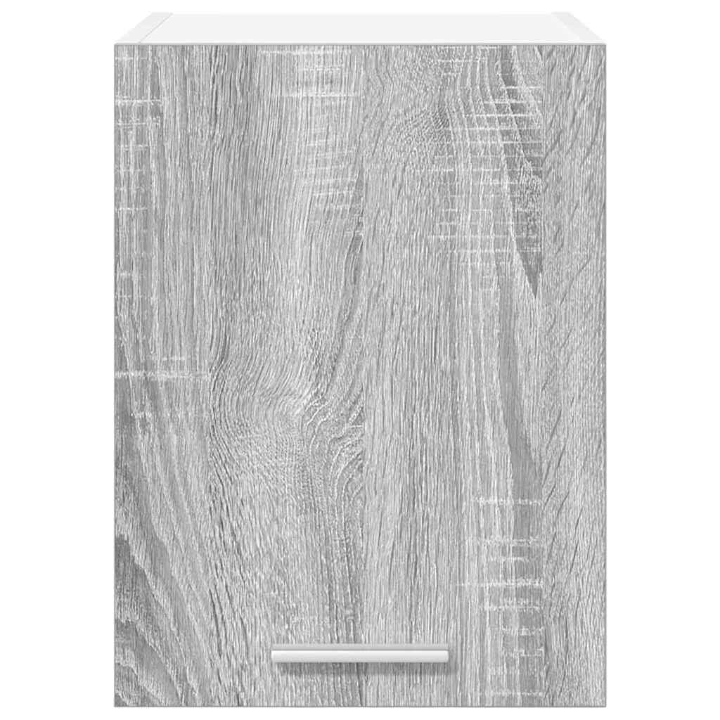 Hangkast 2 pcs Grijs Sonoma en Wit 30 x 31 x 40 cm Bewerkt hout is nu te koop bij PeponiXL, paradijselijk wonen!