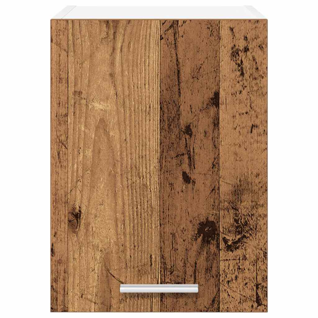 Hangkast 2 pcs Oude Hout en Wit 30 x 31 x 40 cm Bewerkt hout is nu te koop bij PeponiXL, paradijselijk wonen!