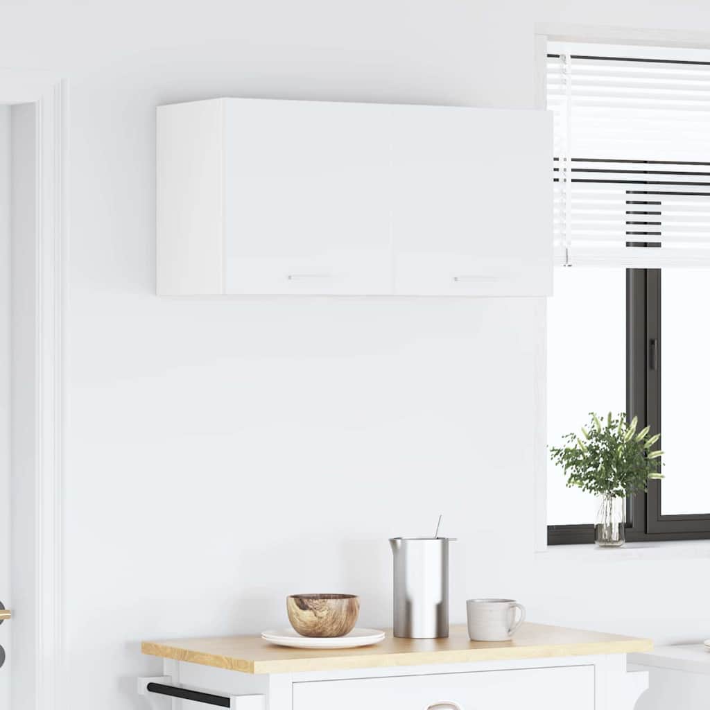 Hangkast met opslag 2 pcs Wit 40 x 31 x 40 cm Bewerkt hout is nu te koop bij PeponiXL, paradijselijk wonen!