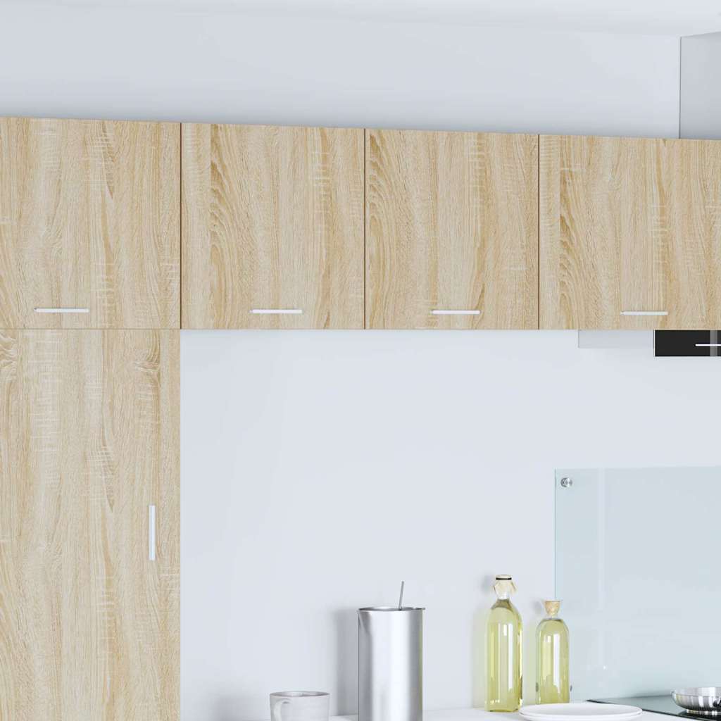 Hangkast Riga 2 pcs Sonoma Eik en Wit 40 x 31 x 40 cm is nu te koop bij PeponiXL, paradijselijk wonen!