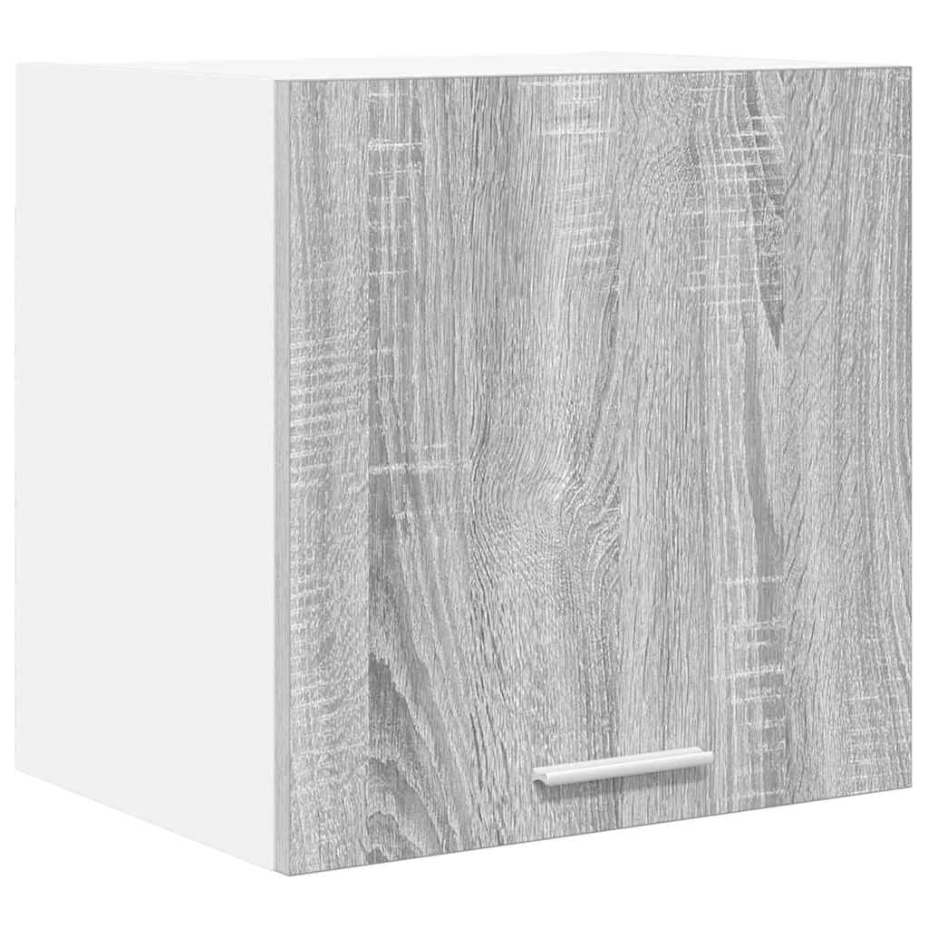 Hangkast 2 pcs Grijs Sonoma en Wit 40 x 31 x 40 cm Bewerkt hout is nu te koop bij PeponiXL, paradijselijk wonen!