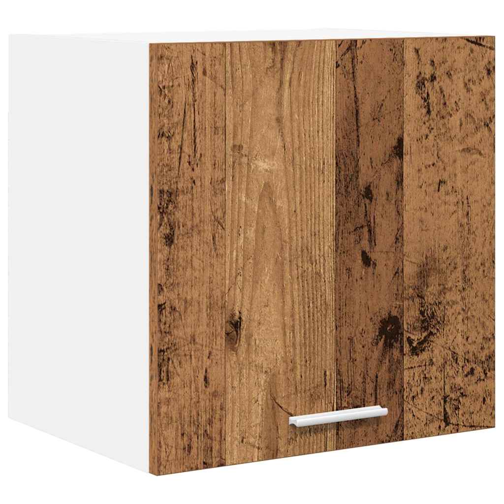Hangkast Oude Hout en Wit 40 x 31 x 40 cm Bewerkt hout is nu te koop bij PeponiXL, paradijselijk wonen!