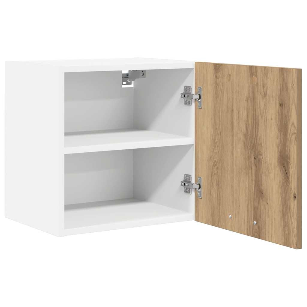 Hangkast 2 pcs Ambachtelijke Eik en Wit 40 x 31 x 40 cm is nu te koop bij PeponiXL, paradijselijk wonen!