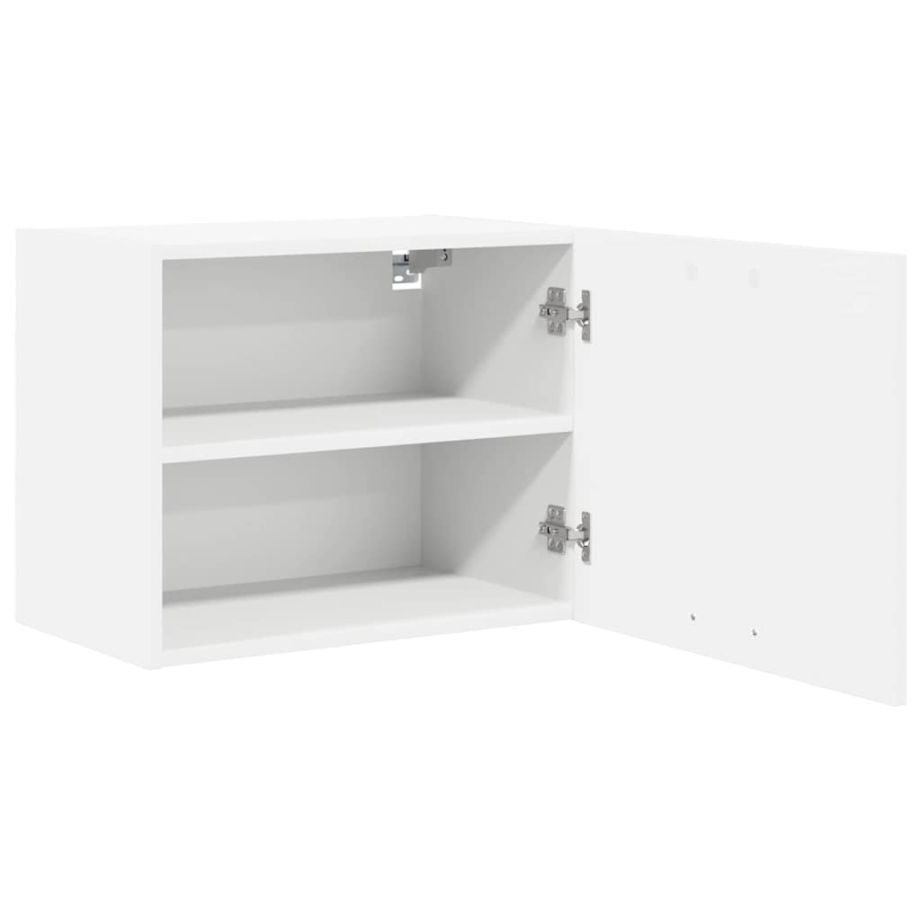 Hangkast met opslag 2 pcs Wit 50 x 31 x 40 cm Bewerkt hout is nu te koop bij PeponiXL, paradijselijk wonen!