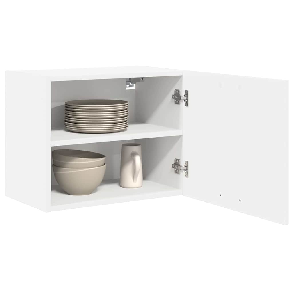 Hangkast met opslag 2 pcs Wit 50 x 31 x 40 cm Bewerkt hout is nu te koop bij PeponiXL, paradijselijk wonen!