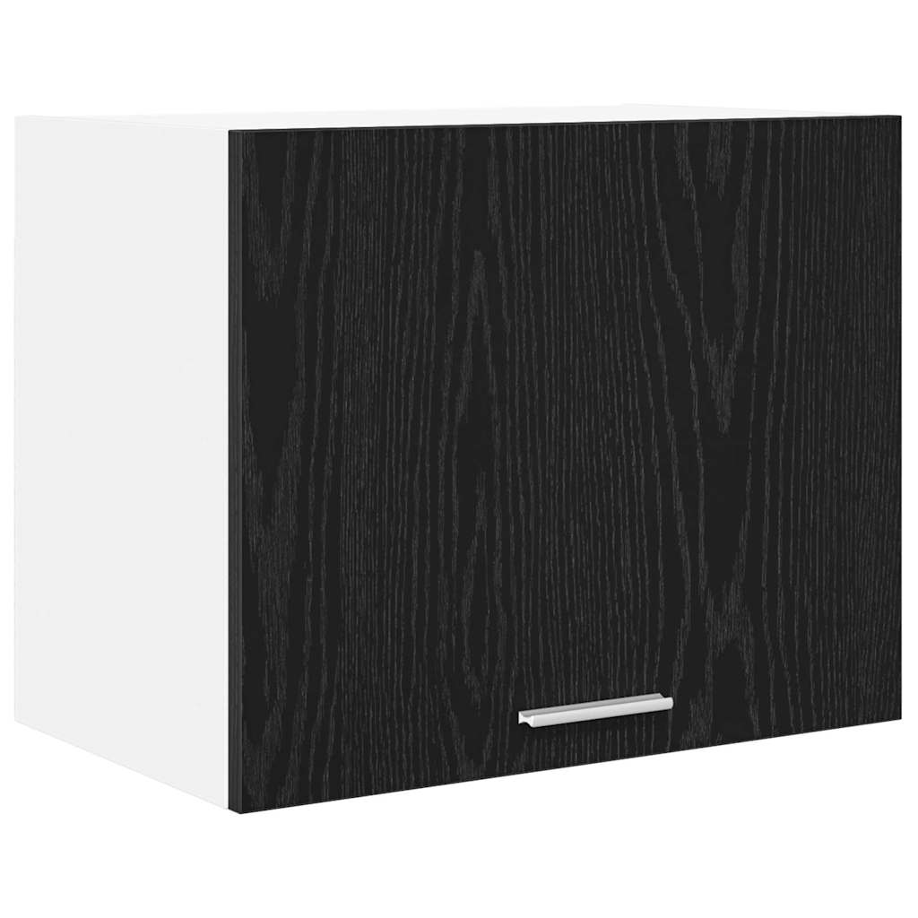 Hangkast Zwarte Eik en Wit 50 x 31 x 40 cm Bewerkt hout is nu te koop bij PeponiXL, paradijselijk wonen!