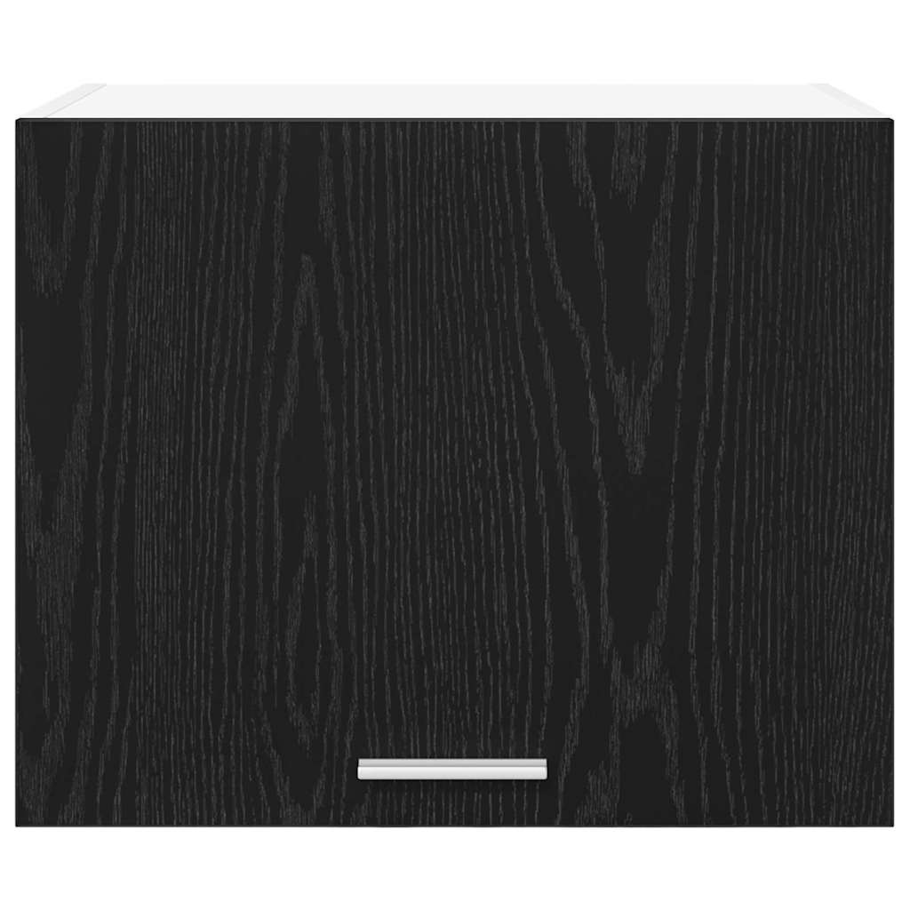 Hangkast Zwarte Eik en Wit 50 x 31 x 40 cm Bewerkt hout is nu te koop bij PeponiXL, paradijselijk wonen!