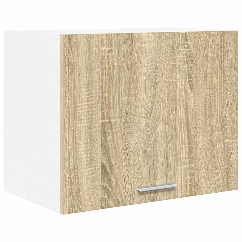 Hangkast 2 pcs Sonoma Eik en Wit 50 x 31 x 40 cm Bewerkt hout is nu te koop bij PeponiXL, paradijselijk wonen!