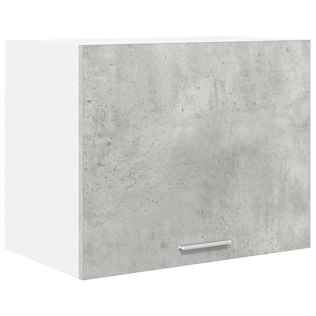 Hangkast 2 pcs Beton Grijs en Wit 50 x 31 x 40 cm Bewerkt hout is nu te koop bij PeponiXL, paradijselijk wonen!