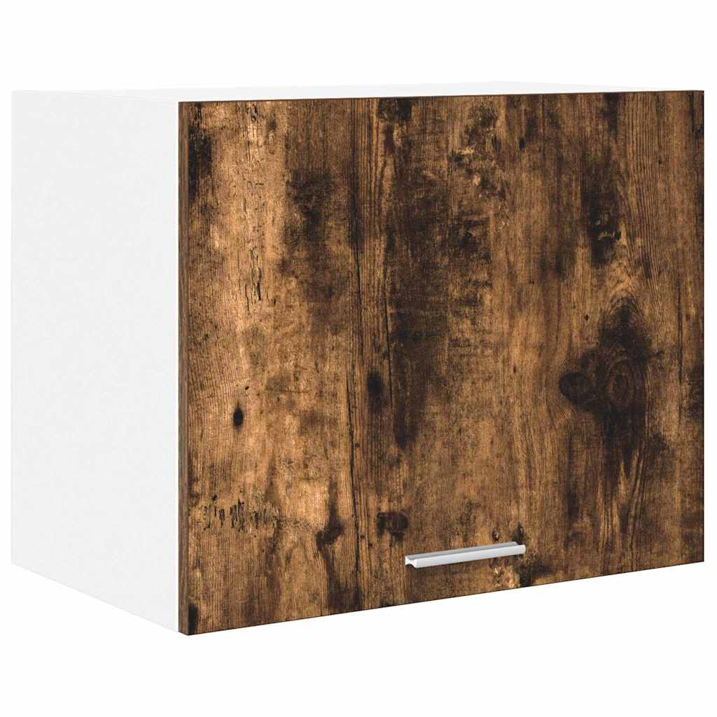 Hangkast Gerookte Eik en Wit 50 x 31 x 40 cm Bewerkt hout is nu te koop bij PeponiXL, paradijselijk wonen!