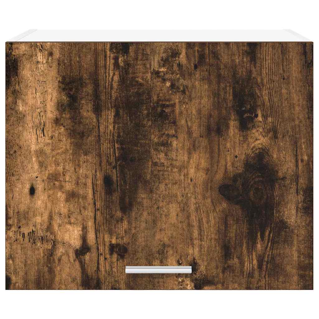 Hangkast 2 pcs Gerookte Eik en Wit 50 x 31 x 40 cm Bewerkt hout is nu te koop bij PeponiXL, paradijselijk wonen!