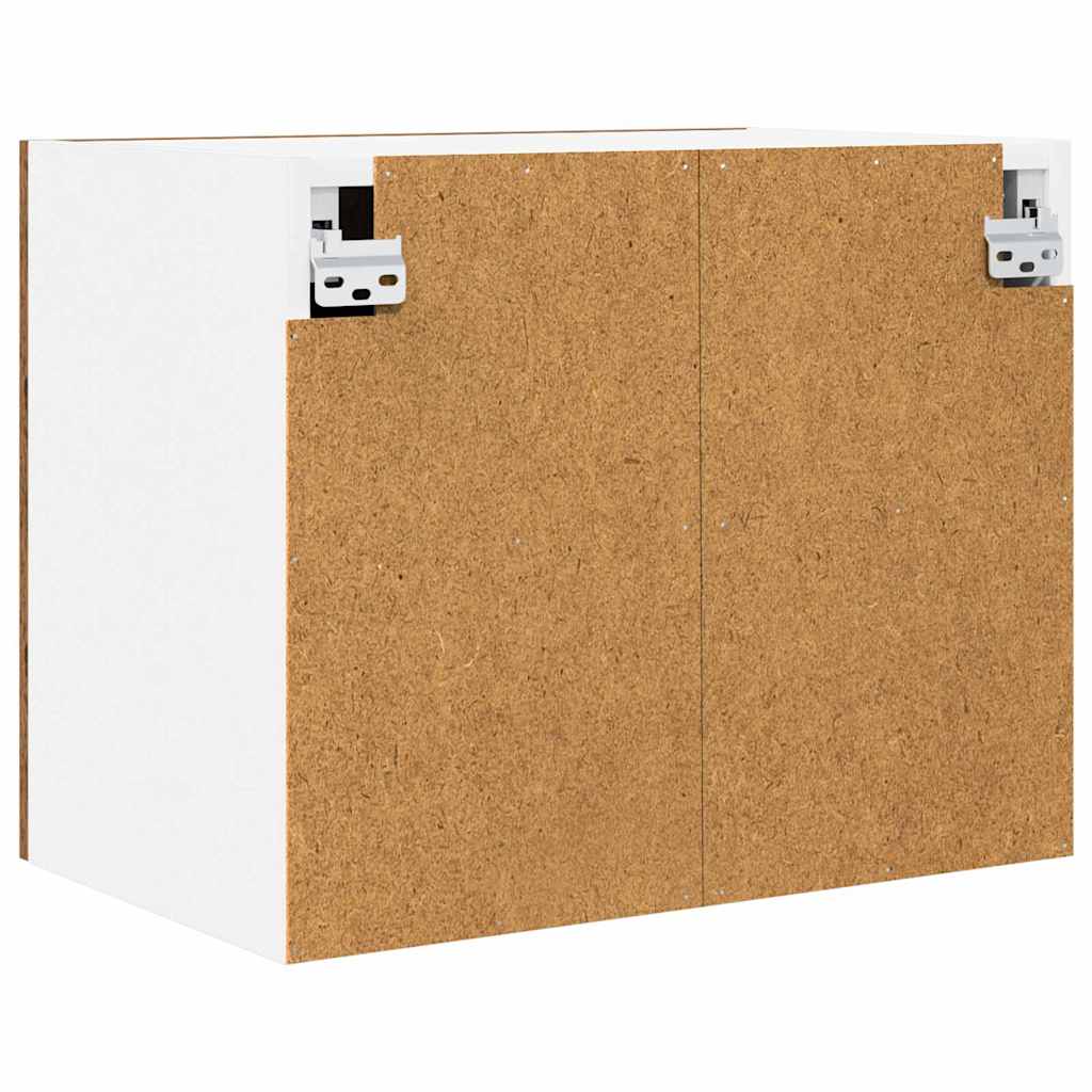 Hangkast Oude Hout en Wit 50 x 31 x 40 cm Bewerkt hout is nu te koop bij PeponiXL, paradijselijk wonen!