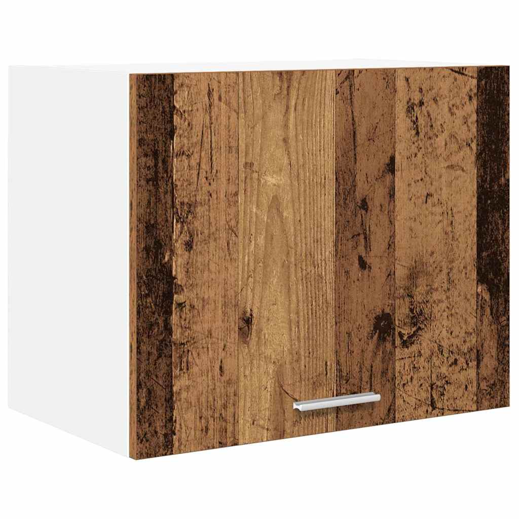Hangkast 2 pcs Oude Hout en Wit 50 x 31 x 40 cm Bewerkt hout is nu te koop bij PeponiXL, paradijselijk wonen!