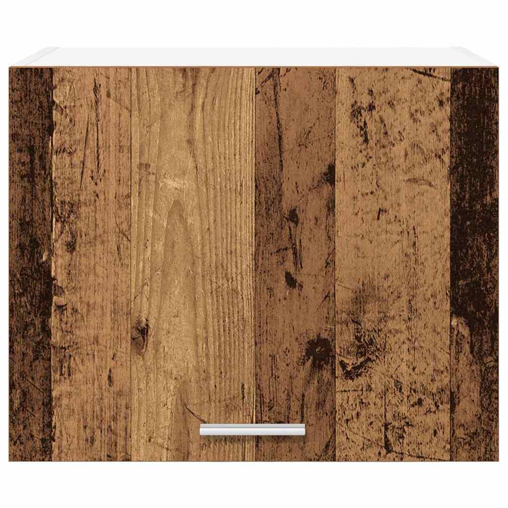Hangkast 2 pcs Oude Hout en Wit 50 x 31 x 40 cm Bewerkt hout is nu te koop bij PeponiXL, paradijselijk wonen!