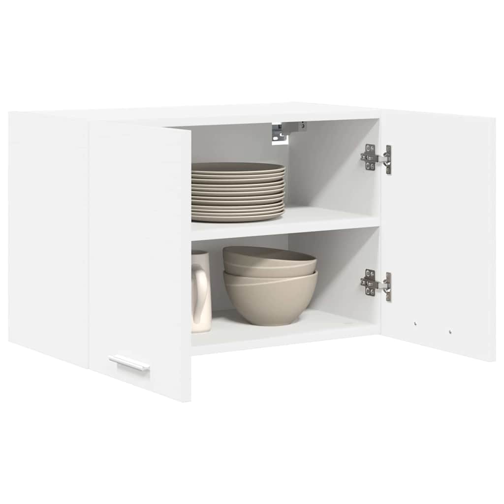 Hangkast met opslag 2 pcs Wit 60 x 31 x 40 cm Bewerkt hout is nu te koop bij PeponiXL, paradijselijk wonen!