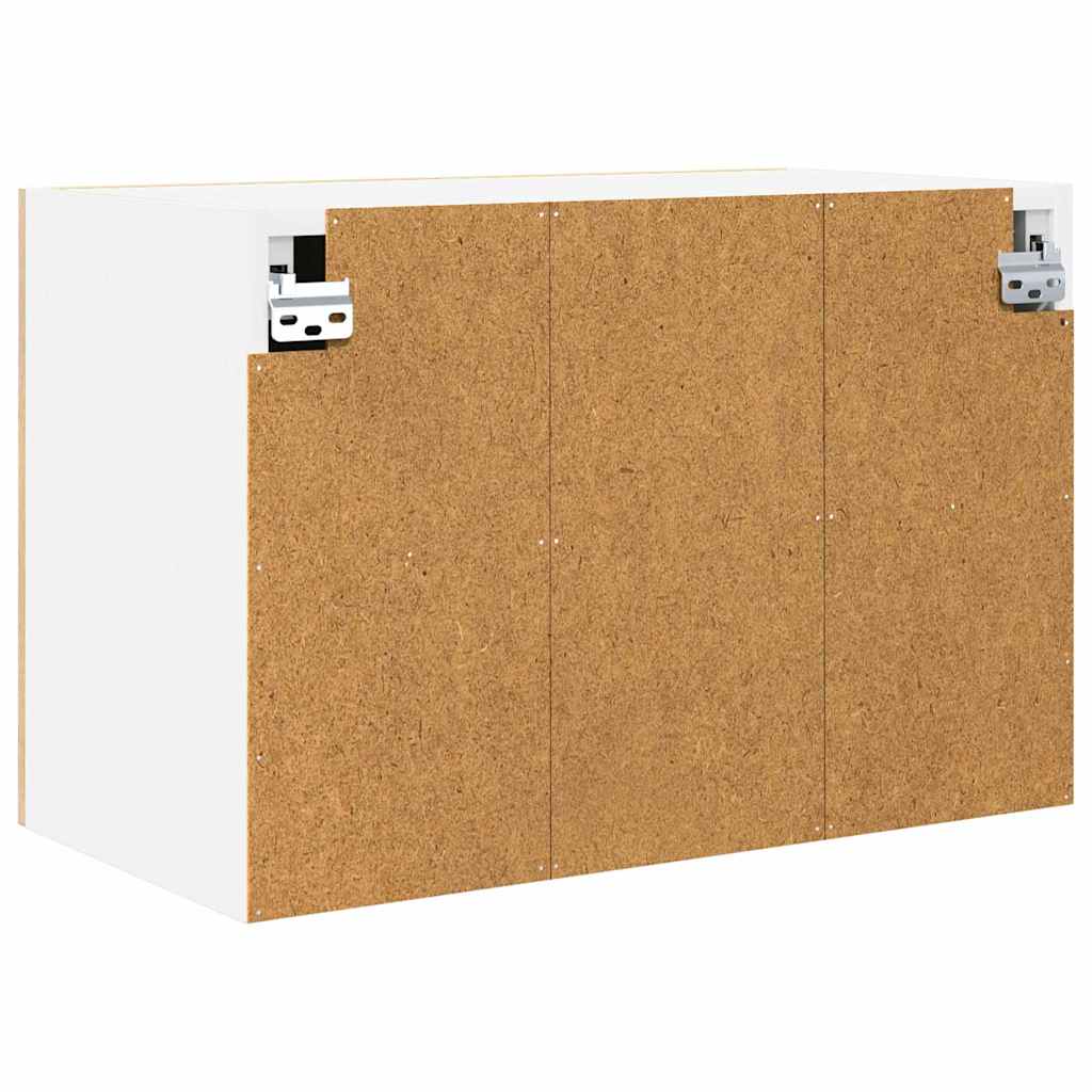Hangkast 2 pcs Sonoma Eik en Wit 60 x 31 x 40 cm Bewerkt hout is nu te koop bij PeponiXL, paradijselijk wonen!