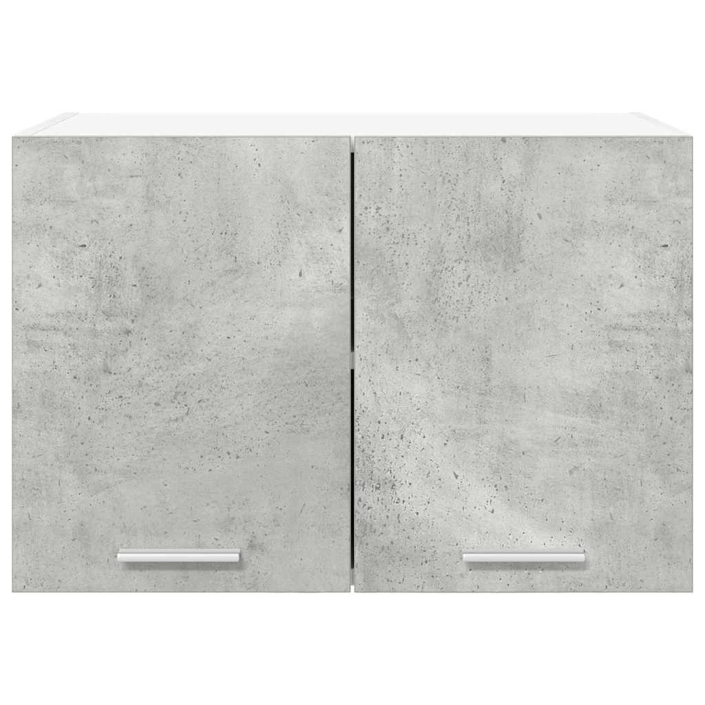 Hangkast 2 pcs Beton Grijs en Wit 60 x 31 x 40 cm Bewerkt hout is nu te koop bij PeponiXL, paradijselijk wonen!