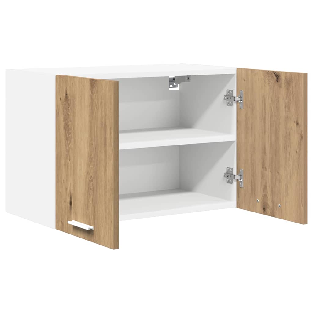 Hangkast 2 pcs Ambachtelijke Eik en Wit 60 x 31 x 40 cm is nu te koop bij PeponiXL, paradijselijk wonen!