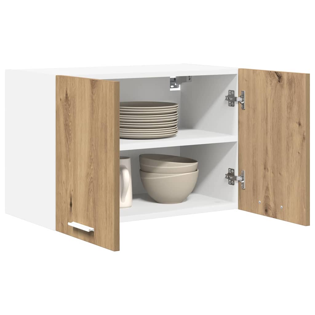 Hangkast 2 pcs Ambachtelijke Eik en Wit 60 x 31 x 40 cm is nu te koop bij PeponiXL, paradijselijk wonen!