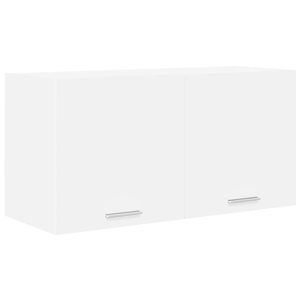 Hangkast met opslag Wit 80 x 31 x 40 cm Bewerkt hout is nu te koop bij PeponiXL, paradijselijk wonen!