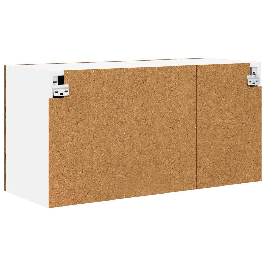 Hangkast met opslag Oudhout 80 x 31 x 40 cm Bewerkt hout is nu te koop bij PeponiXL, paradijselijk wonen!