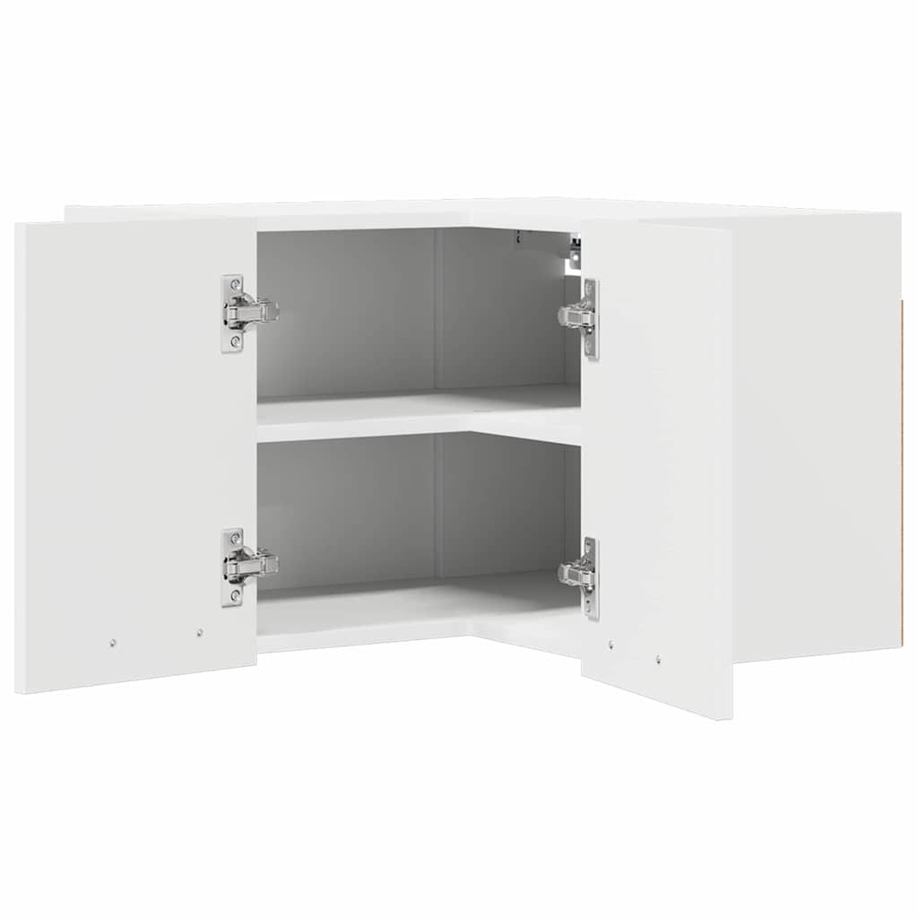 Hangkast met opslag Wit 57 x 57 x 40 cm Bewerkt hout is nu te koop bij PeponiXL, paradijselijk wonen!