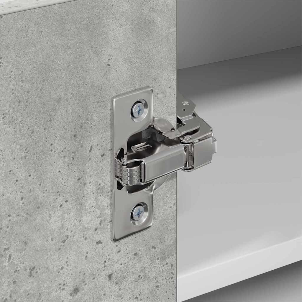 Hangkast Beton Grijs en Wit 57 x 57 x 40 cm Bewerkt hout is nu te koop bij PeponiXL, paradijselijk wonen!