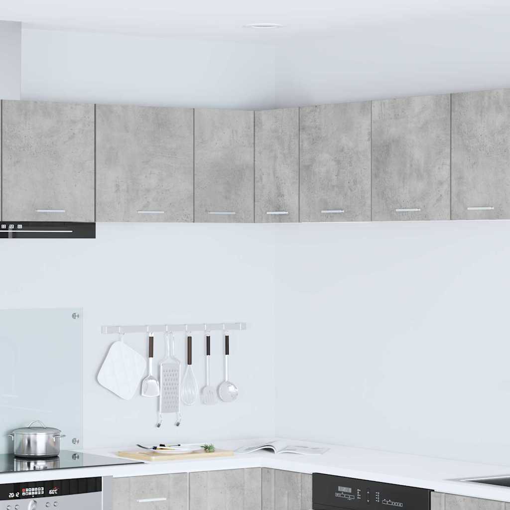 Hangkast Beton Grijs en Wit 57 x 57 x 40 cm Bewerkt hout is nu te koop bij PeponiXL, paradijselijk wonen!