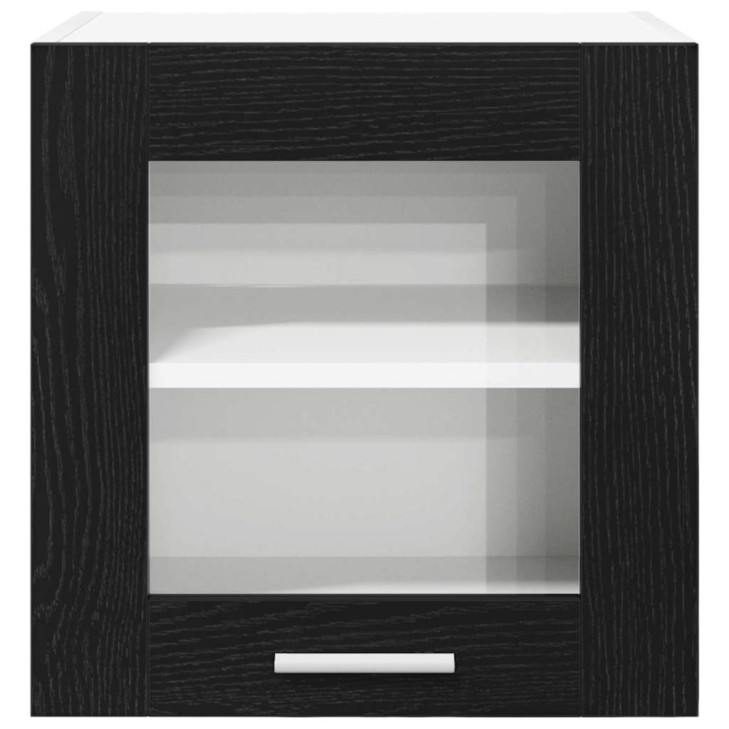 Hangkast met opslag Zwart Eiken 40 x 31 x 40 cm Bewerkt hout is nu te koop bij PeponiXL, paradijselijk wonen!