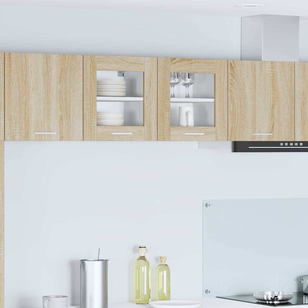 Hangkast 2 pcs Sonoma Eiken 40 x 31 x 40 cm Bewerkt hout is nu te koop bij PeponiXL, paradijselijk wonen!