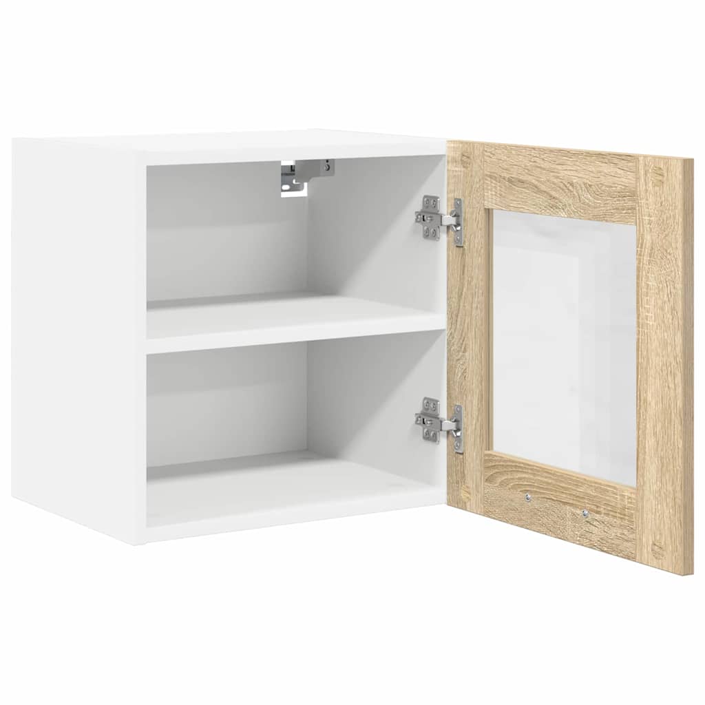 Hangkast 2 pcs Sonoma Eiken 40 x 31 x 40 cm Bewerkt hout is nu te koop bij PeponiXL, paradijselijk wonen!