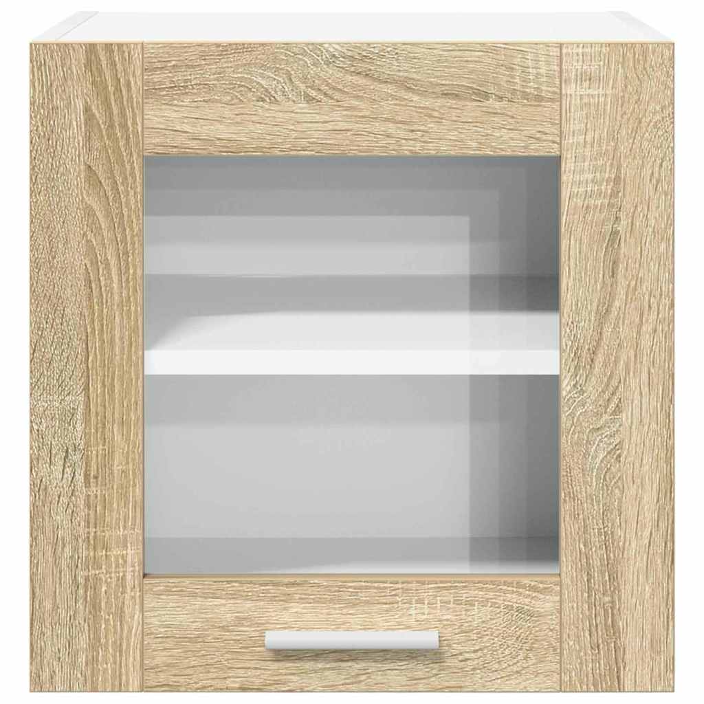 Hangkast 2 pcs Sonoma Eiken 40 x 31 x 40 cm Bewerkt hout is nu te koop bij PeponiXL, paradijselijk wonen!