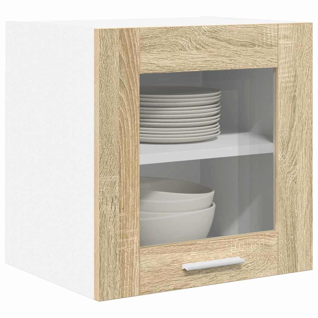 Hangkast 2 pcs Sonoma Eiken 40 x 31 x 40 cm Bewerkt hout is nu te koop bij PeponiXL, paradijselijk wonen!