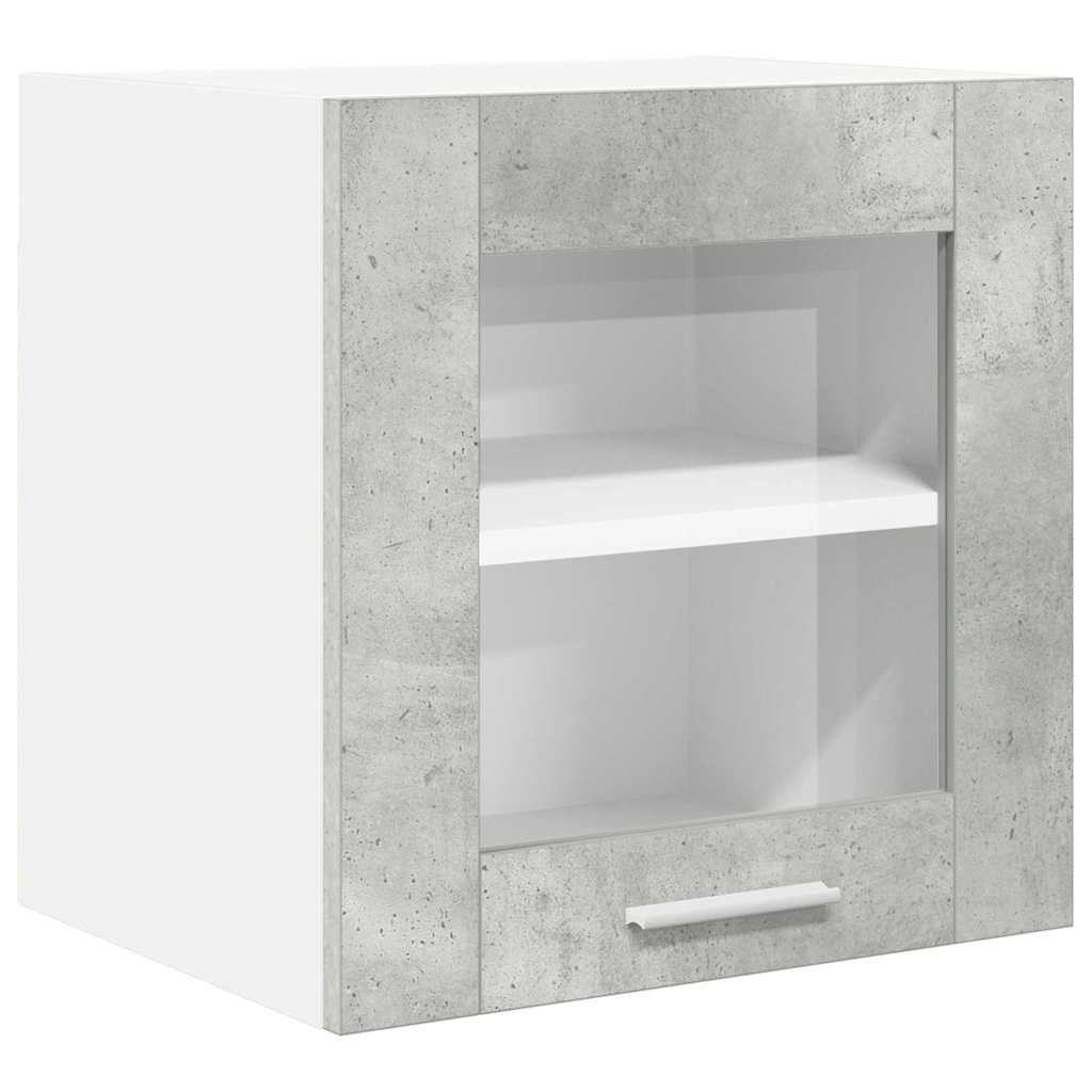 Hangkast Riga 2 pcs Beton Grijs 40 x 31 x 40 cm Bewerkt hout is nu te koop bij PeponiXL, paradijselijk wonen!