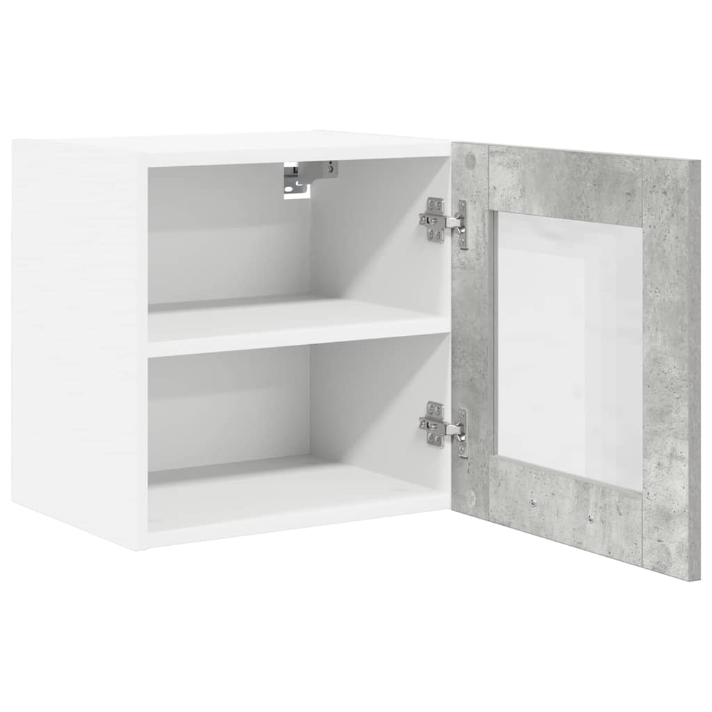 Hangkast Riga 2 pcs Beton Grijs 40 x 31 x 40 cm Bewerkt hout is nu te koop bij PeponiXL, paradijselijk wonen!