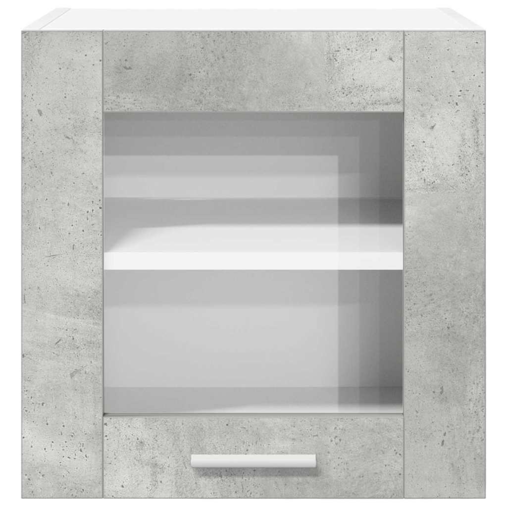 Hangkast Riga 2 pcs Beton Grijs 40 x 31 x 40 cm Bewerkt hout is nu te koop bij PeponiXL, paradijselijk wonen!