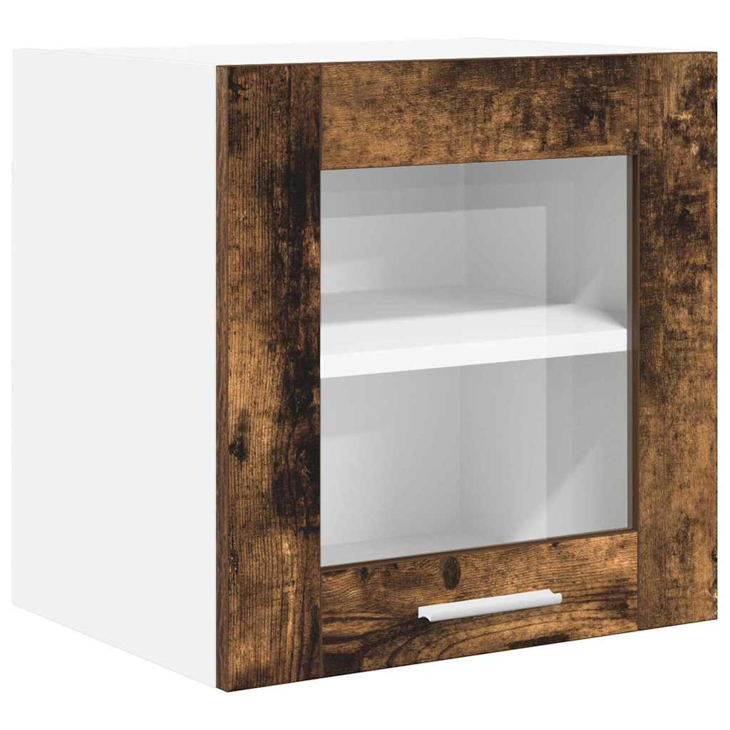Hangkast met opslag Gerookt eiken 40 x 31 x 40 cm Bewerkt hout is nu te koop bij PeponiXL, paradijselijk wonen!