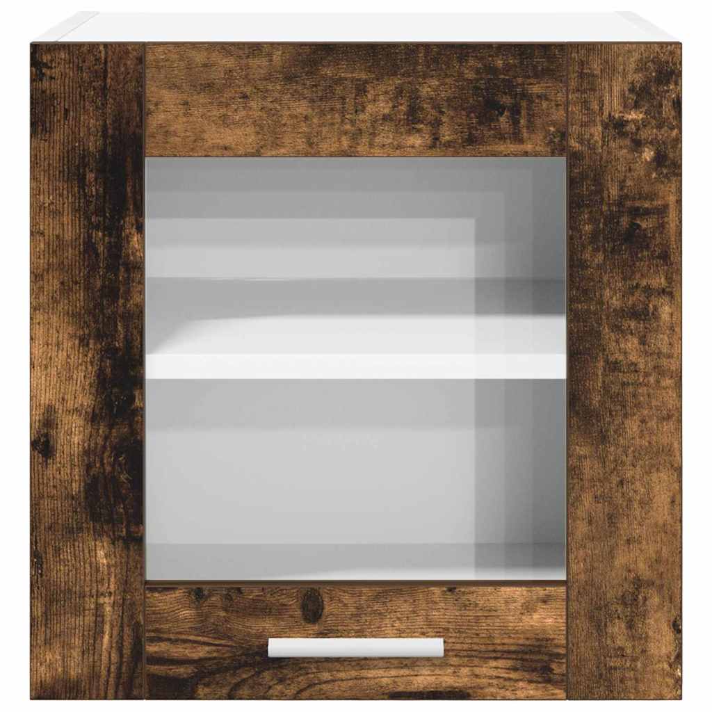 Hangkast met opslag Gerookt eiken 40 x 31 x 40 cm Bewerkt hout is nu te koop bij PeponiXL, paradijselijk wonen!